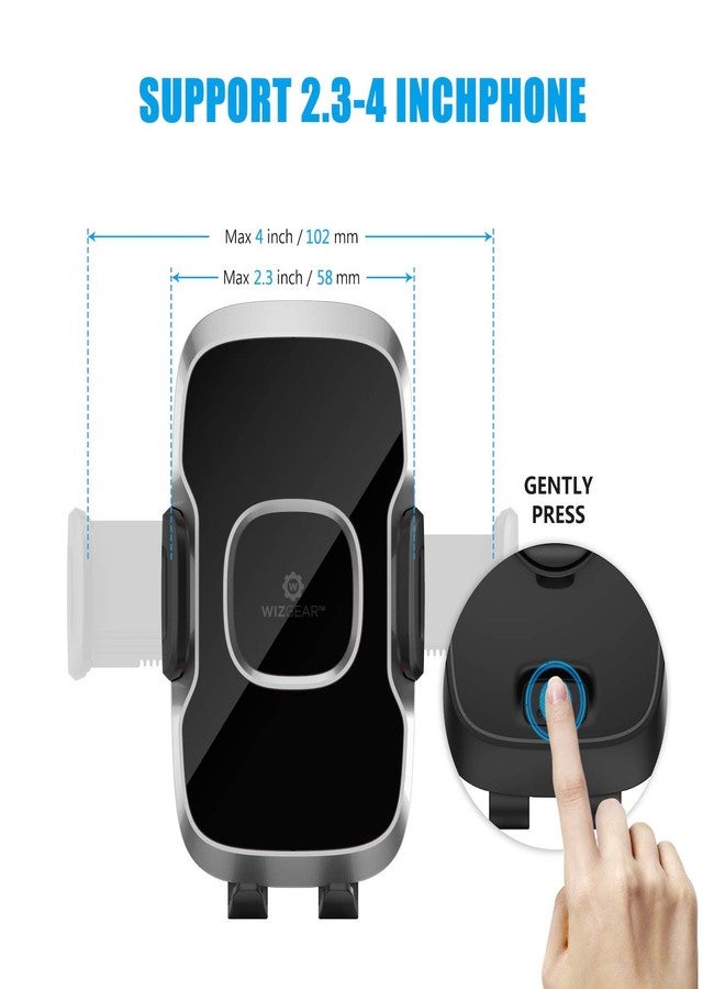 WizGear Phone Holders for Your Car, Car Air Vent Phone Mount, Car Phone Holder with Twist Lock Hook Clip for A Strong Hold to Vent, Compatible with iPhones and All Smartphones (2 Pack) - Image 4