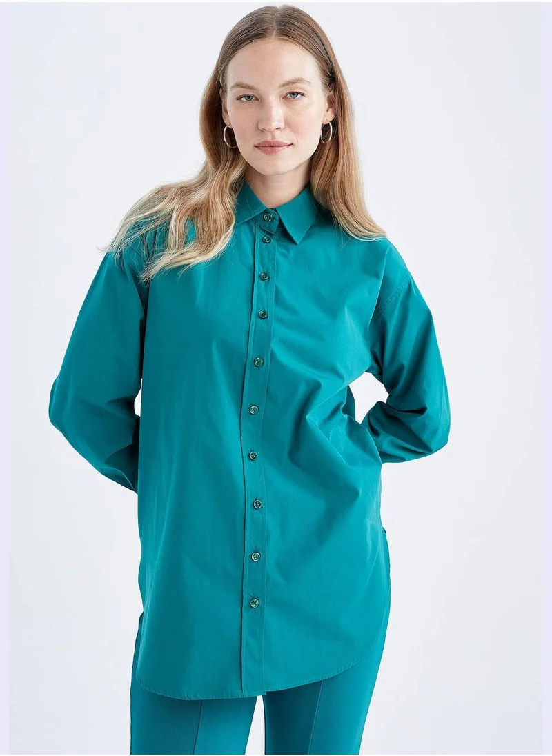DeFacto Woman Relax Fit Woven Long Sleeve Tunic