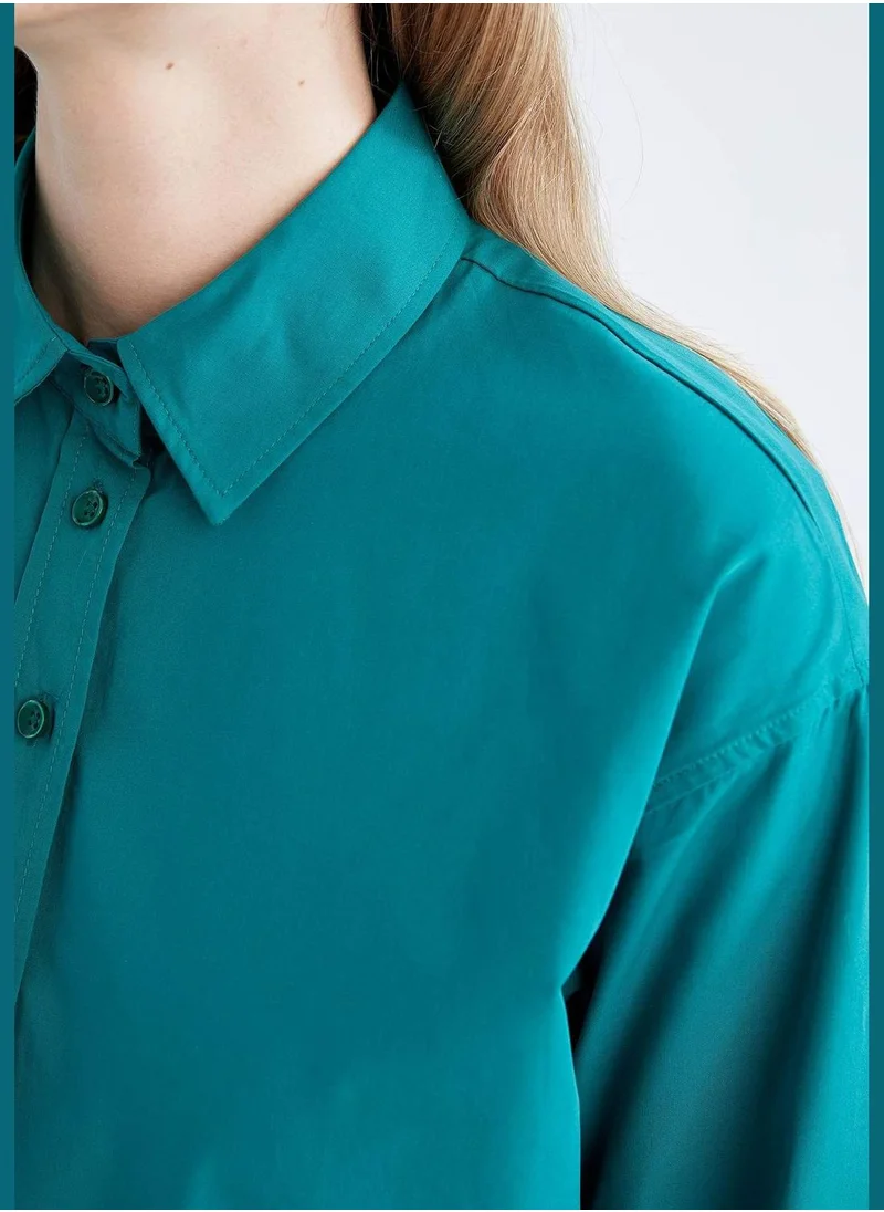 DeFacto Woman Relax Fit Woven Long Sleeve Tunic