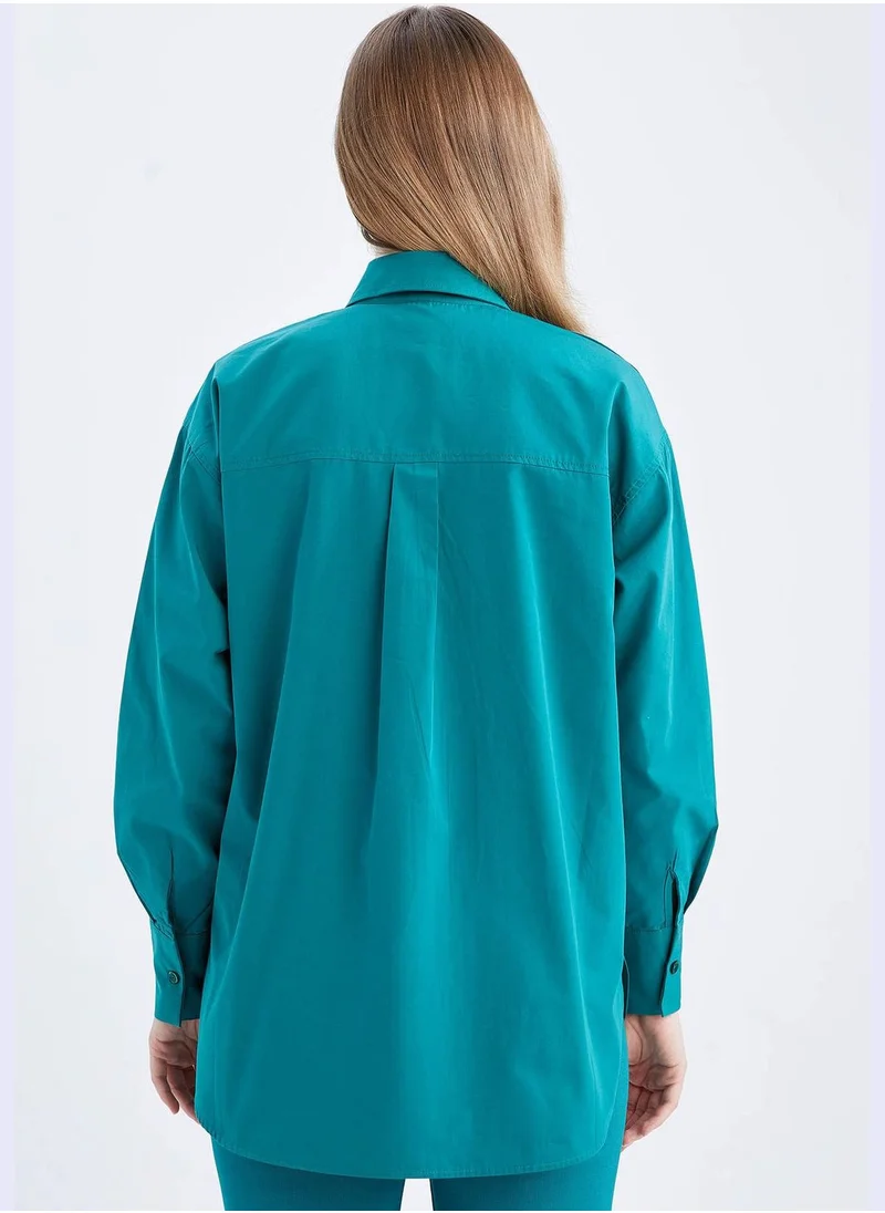 DeFacto Woman Relax Fit Woven Long Sleeve Tunic