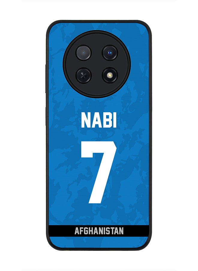 Stylizedd Cover for Huawei Nova Y91 4G / Huawei Enjoy 60X Case, Rugged Black Slim fit Protective Phone Cases s - Player Name - Mohammad Nabi, Jersey Number- 7  - Image 1
