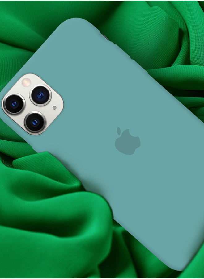 CATANES - iPhone 11 Pro Max Case Slim Silicone Case Soft Anti-Scratch Full Body Shockproof Protective Case Cover Aquamarine - Image 1