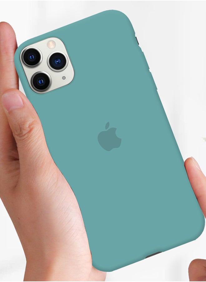 CATANES - iPhone 11 Pro Max Case Slim Silicone Case Soft Anti-Scratch Full Body Shockproof Protective Case Cover Aquamarine - Image 1