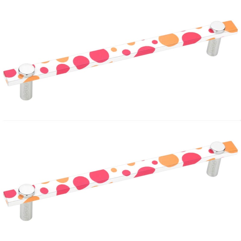FAST Cpa02 Brass Multi Bubble Cabinet Handle For Wardrobe, Dresser Door & Drawers Cabinets Furniture Pull Handle 2Pcs (160 Mm, Orange, Steel, White, Pink) - Image 3