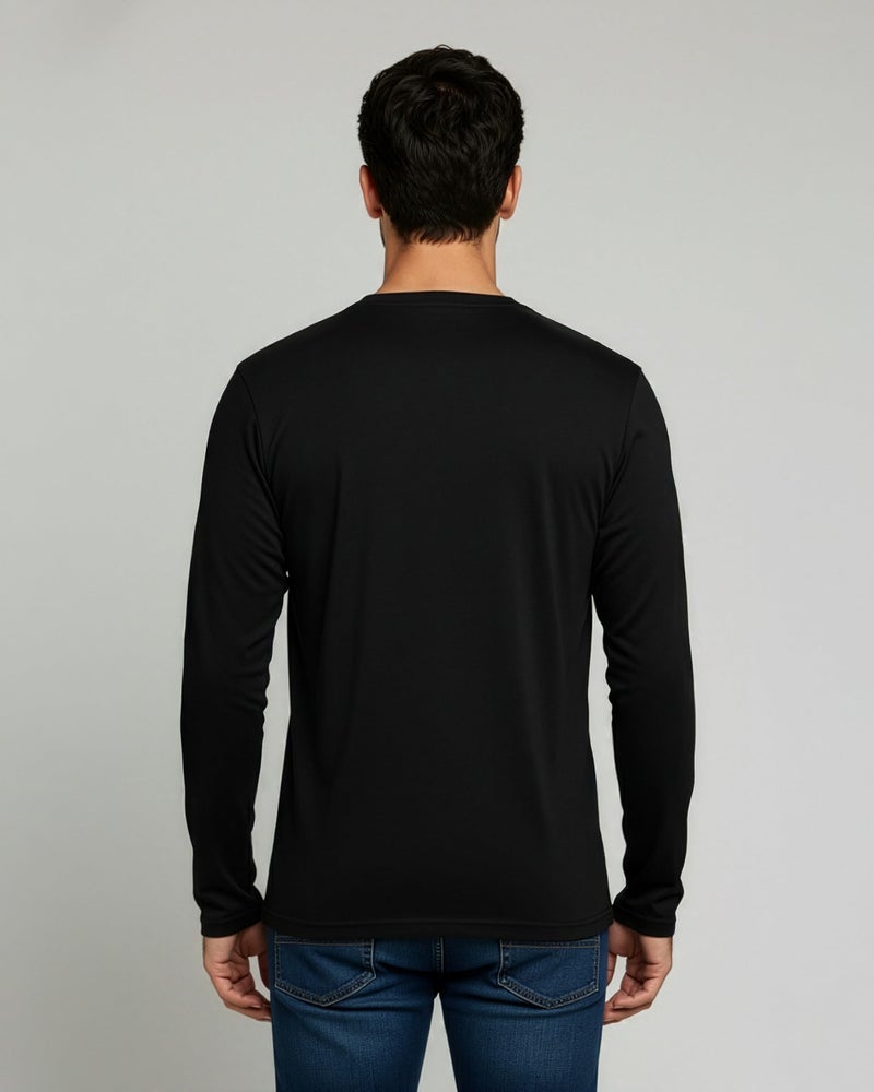 REALESSENTIALS Real Essentials 3 Pack: Men's Cotton Long Sleeve Henley T-Shirt - Casual Work Activewear Tee-Set 3, 3XL - Image 3
