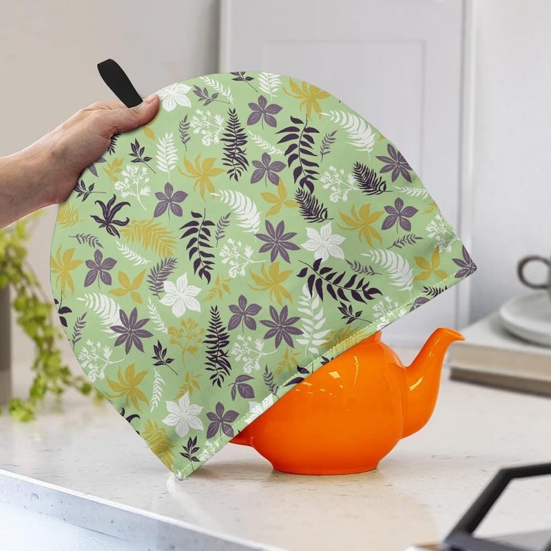 Tea Pot Cover Warm Keeper with Top Hanging Loop Insulated Tea Kettle Cover Dust Proof Tea for Kitchen Home Decoration - Image 3