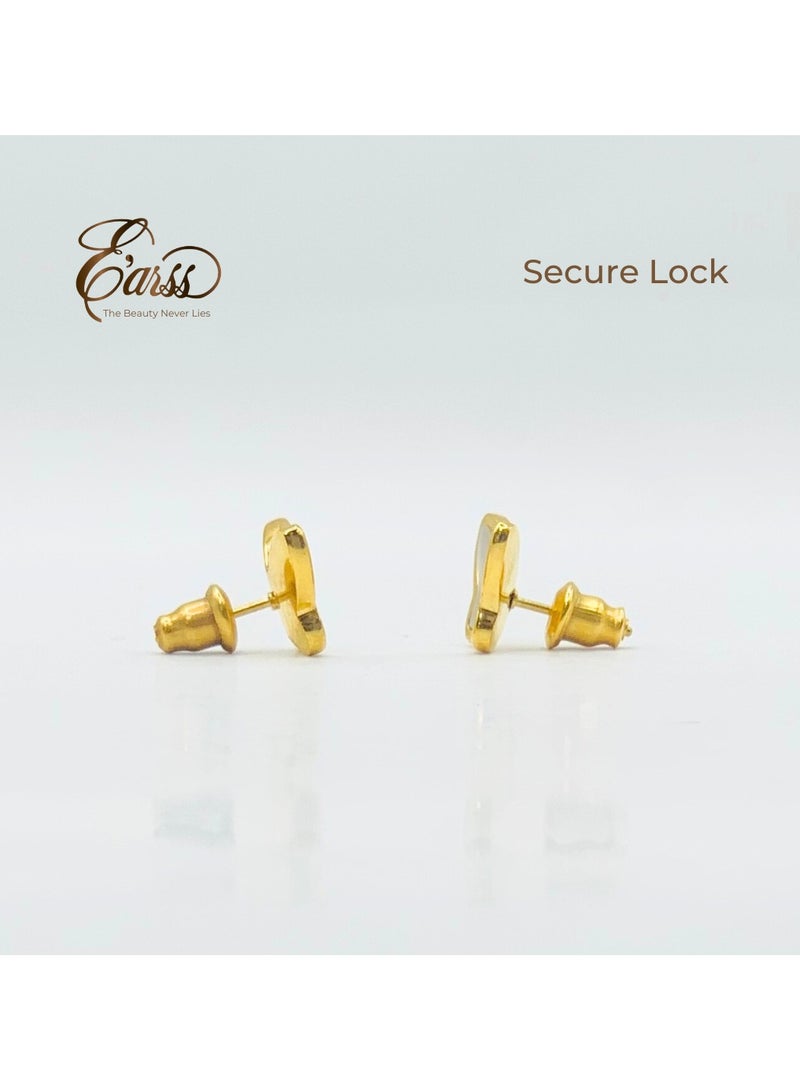 ايرس حلق الفراشة من الذهب الأبيض | ستانلس ستيل | مطلية بالذهب عيار 18 قيراطحلق الفراشة من الذهب الأبيض | ستانلس ستيل | مطلية بالذهب عيار 18 قيراط - Image 4