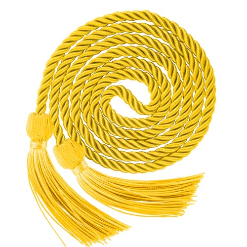 Leislam Graduation Cords, Graduation Honor Cords, Gold Honor Cords, 2025 Graduation Tassel Honor Cords, 67" Long Braided Cords for 2025 Graduation Decorations Bachelor Gown for Student Master Doctoral - Image 1