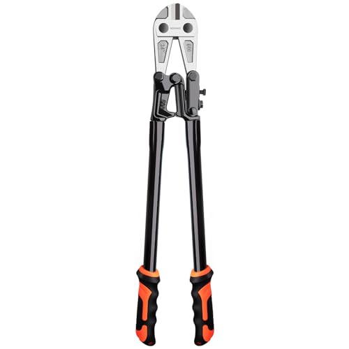 NOEAIKE 24 Inch Bolt Cutter Heavy Duty Forged T8 Steel Blade Wire Cutters for Chain/Metal/Screw/Rivet/Medium Padlock/Fence with Rubber Grip Handle - Image 1