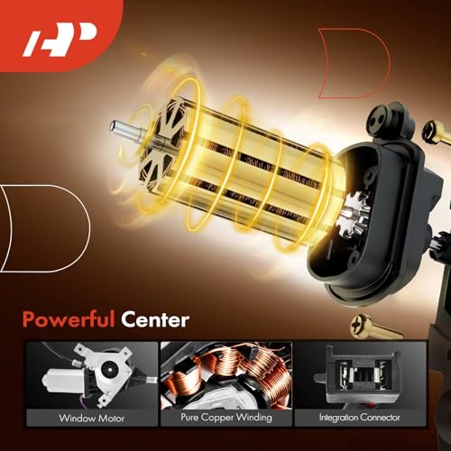 A-Premium Power Window Regulator with Motor Replacement for Ford Crown Victoria Mercury Grand Marquis 1992-2010 Front Left Driver Side - Image 4