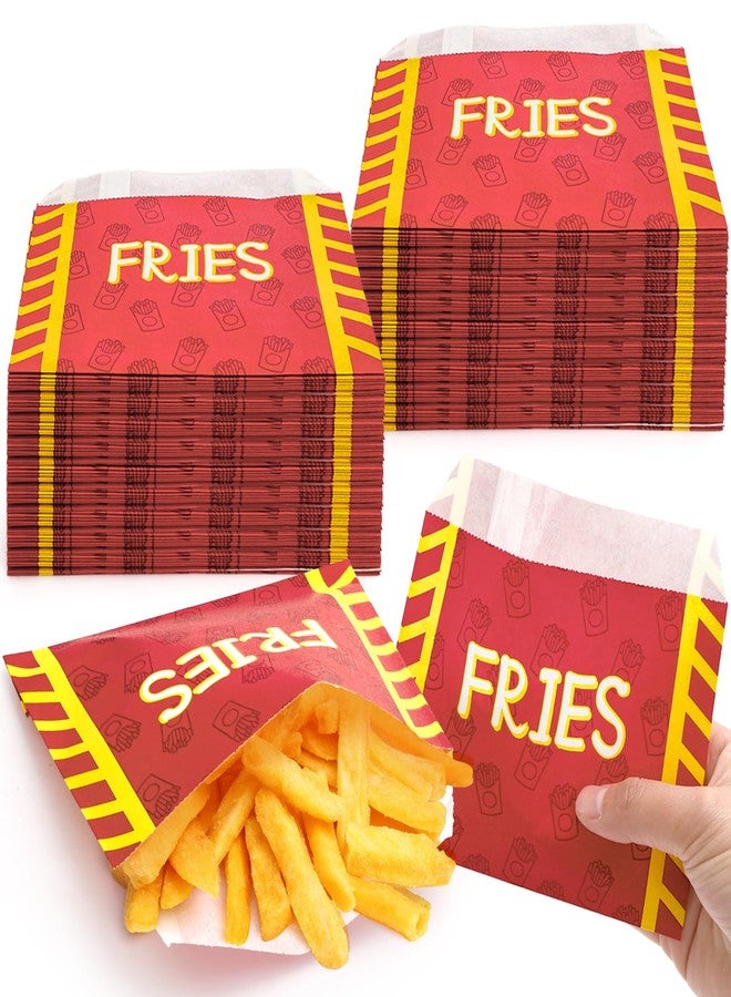 ZEAYEA 500 Pack French Fry Bag, 5.5 × 5 inch Grease Resistant Snack Bag, Serving Bag for French Fries, Cookies, Fried Food, Disposable Hash Brown Fries Bag for Outdoor Entertaining, Restaurant, Party - Image 1