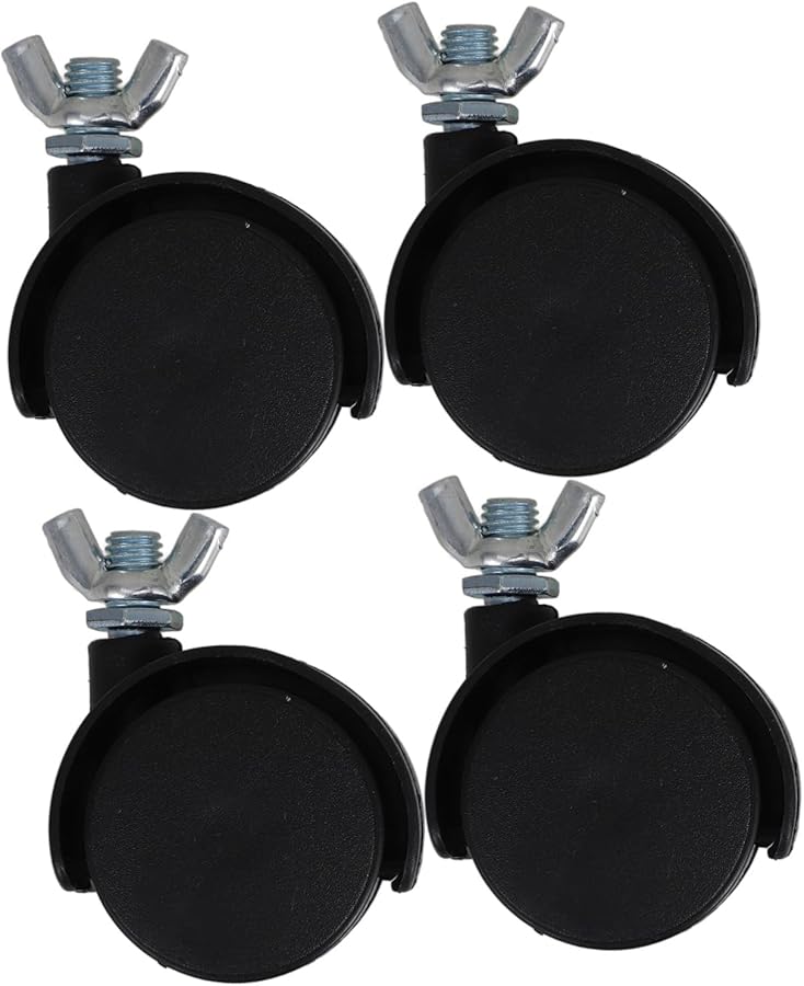 GLEAVI 4 Pack Heavy Duty Swivel Caster Wheels for Heaters Furniture Screw On Design - Image 1