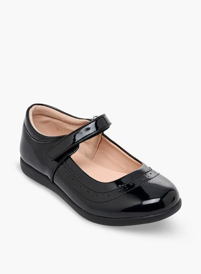 Flora Bella By Shoexpress Girls Hook & Loop School Shoes