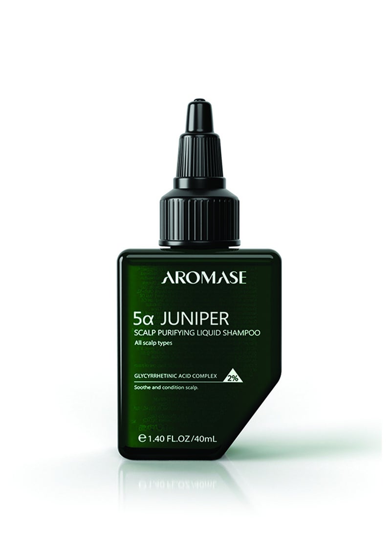 AROMASE 5α Juniper Scalp Purifying Liquid Shampoo 40 ml - Image 2