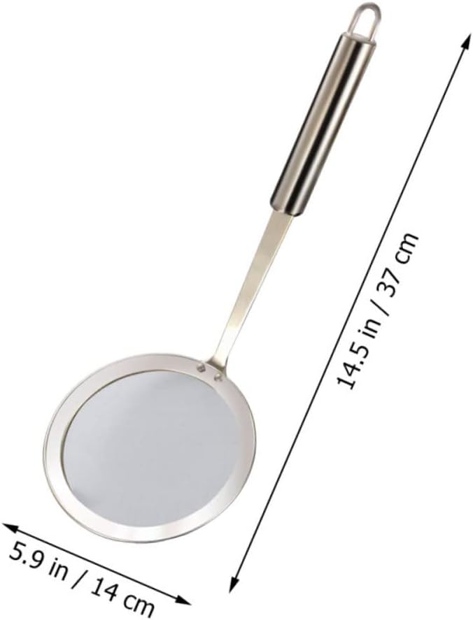 Stainless Steel Spider Strainer Skimmer 37x14cm Ergonomic Handle Multi Functional Colander For Hot Pot Pasta Fries Kitchen Tool - Image 3