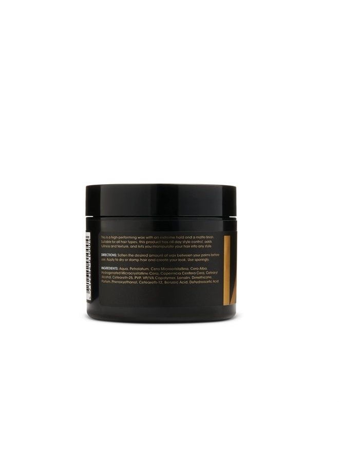 By Vilain Gold Digger Hair Wax - Super Strong Hold Matte Finish Clean Cut Look Long Lasting Hair Pomade Easy to Style for Fullness & Texture Smoothing & Slick Hair Molding Wax Paste Gel for Men 65ml  - Image 4
