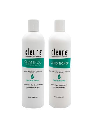 Cleure Shampoo and Conditioner Set Sulfate Free, Fragrance Free for Sensitive Skin - Volumizing Shampoo & Hydrating Conditioner (12 Oz each, Pack of 2) - pzsku/Z3AACE4A2F9B1A81D1ECDZ/45/_/1741798965/e7aa6d3f-938e-438e-bb20-95efe7f7e0f8