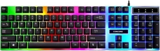 كونكورد C-56 Wired Illuminated Gaming Mouse Keyboard Set