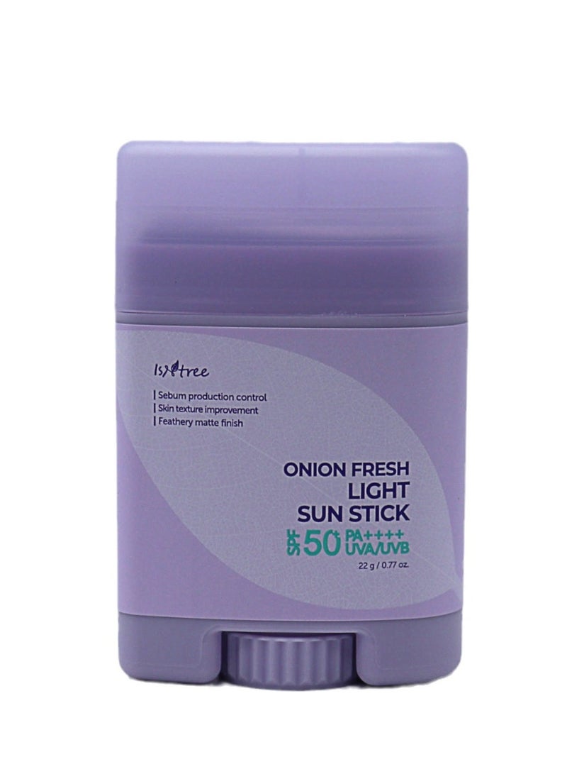 IsNtree Lightweight Oil Control Air iSntree Onion Sunscreen Stick 22g Refreshing Moisturizing Soft Velvet SPF50+ - Image 1