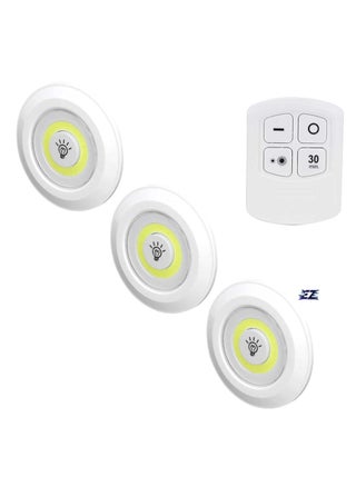 LED COB Night Light Set – 3 Pcs Battery Powered Wireless LED Disc Lamp with Remote Control, Dimmable, Adjustable Brightness, Wireless Night Lights for Bedroom, Hallway, Closet, and More - pzsku/Z3AAD188FD1BE73FE67A8Z/45/_/1736170070/076cd762-c9f3-4c24-b046-df55bebef7cd