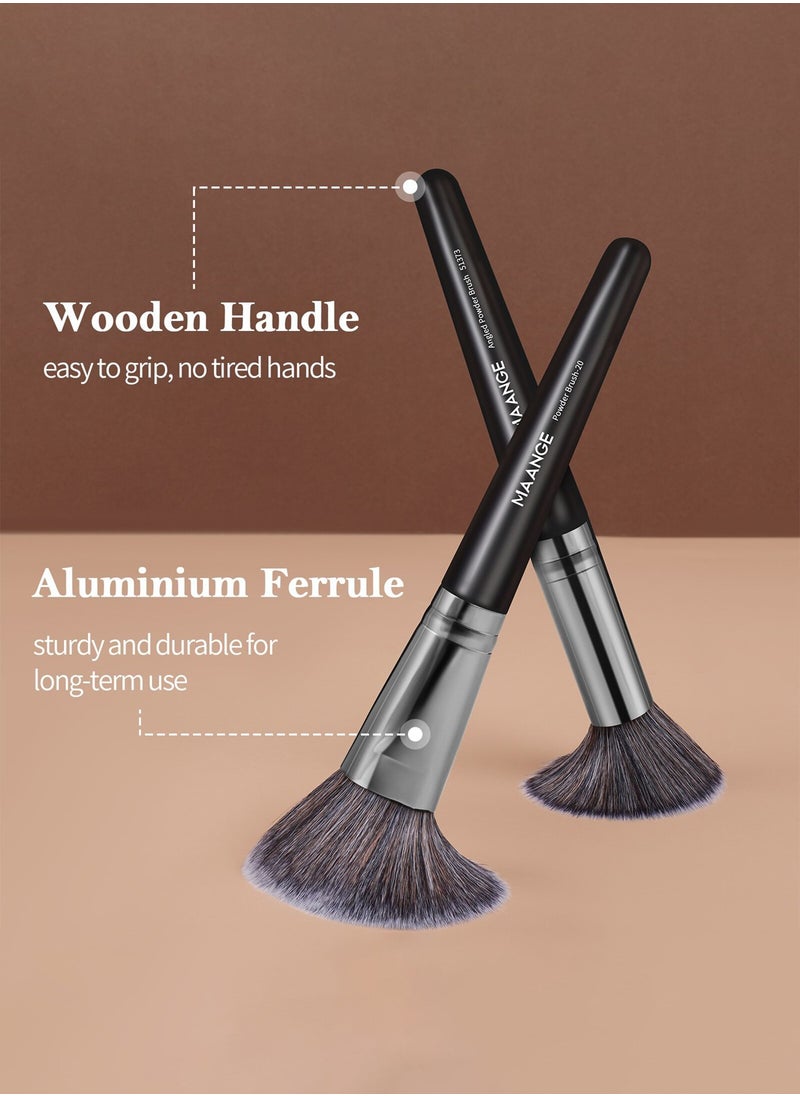 MAANGE Professional Makeup Brush Set 25 Pcs - The Ultimate Tool for Flawless Beauty--Black  - Image 2