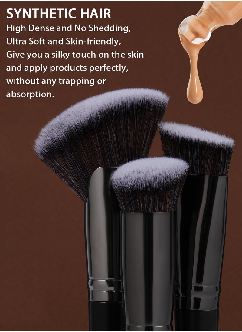 MAANGE Professional Makeup Brush Set 25 Pcs - The Ultimate Tool for Flawless Beauty--Black  - Image 3