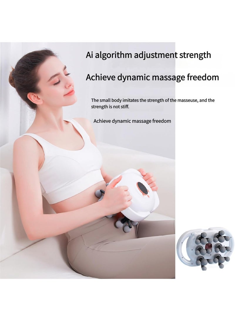 BlueFire 2025 Professional Deep Tissue Massage Gun - 22 Head Cordless Handheld Massager with Infrared Light, 9 Modes & 9 Speeds, 3200 RPM, 2000mAh Battery for Full Body Muscle Pain Relief & Relaxation - Image 4
