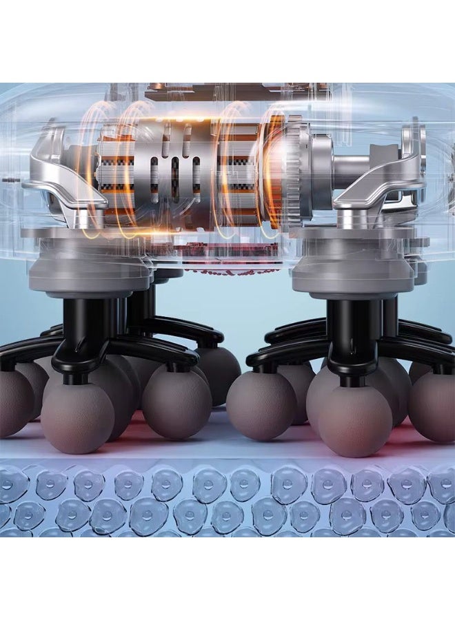 BlueFire 2025 Professional Deep Tissue Massage Gun - 22 Head Cordless Handheld Massager with Infrared Light, 9 Modes & 9 Speeds, 3200 RPM, 2000mAh Battery for Full Body Muscle Pain Relief & Relaxation - Image 2