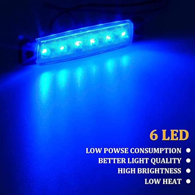 SYOSI Car Lights Led Rock Strip Lights Car Exterior Underglow Wheel Fender Well Lighting Kits Waterproof For Golf Cart Wrangler Offroad Truck Rv Utv Atv Snowmobile 10 Pcs Blue - Image 4