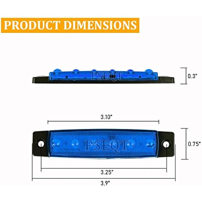SYOSI Car Lights Led Rock Strip Lights Car Exterior Underglow Wheel Fender Well Lighting Kits Waterproof For Golf Cart Wrangler Offroad Truck Rv Utv Atv Snowmobile 10 Pcs Blue - Image 2