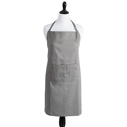 DII Everyday Basic Kitchen Collection, Chef Apron, Gray - Image 1
