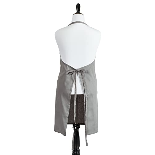DII Everyday Basic Kitchen Collection, Chef Apron, Gray - Image 2