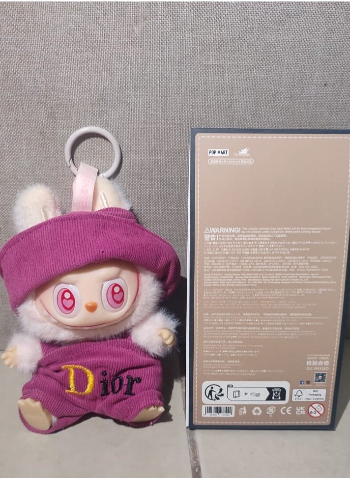 D Beauty - LABUBU Doll, Plush Toy Set Vinyl Plush Hanging Card,Blind Box Figures Replica, The Monsters Plush Toys for Modern Home Décor, Collectible Toy - Image 1