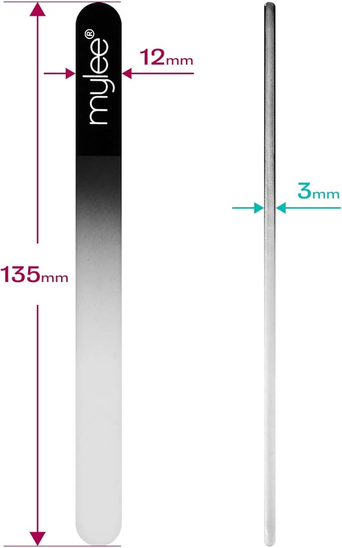 Mylee Crystal Nail File with Case Hygienic and Long Lasting Professional Manicure with 5 Year Guarantee for Salon and Home Use - Image 4