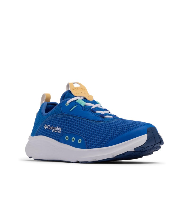 Columbia Mens PFG Castback Non Slip Boat Shoe Vivid BlueCocoa Butter 8 Wide