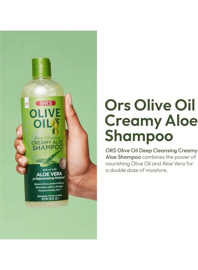 ORS Olive Oil Creamy Aloe Shampoo 370 Ml - Image 5