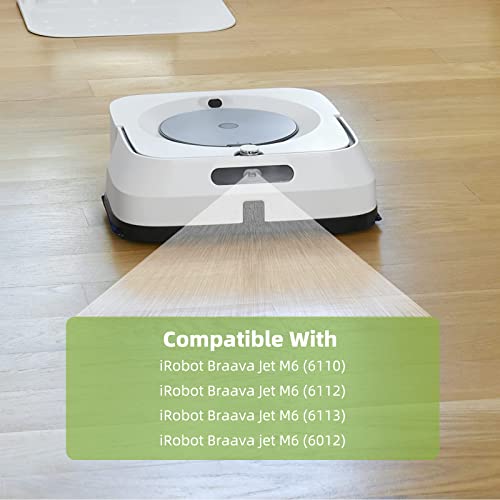 AnDongo 8 Pack Mop Pad for iRobot Braava Jet M6 Ultimate Robot Mop, Upgraded M6 Wet Mopping Pad, Washable Microfiber Replacement Cleaning Pad - Image 2