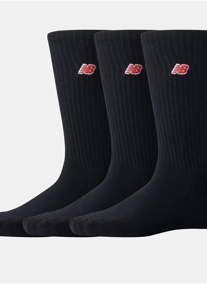 New Balance Patch Logo Crew Socks (3 Pairs)