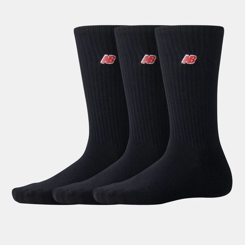 New Balance Patch Logo Crew Socks (3 Pairs)