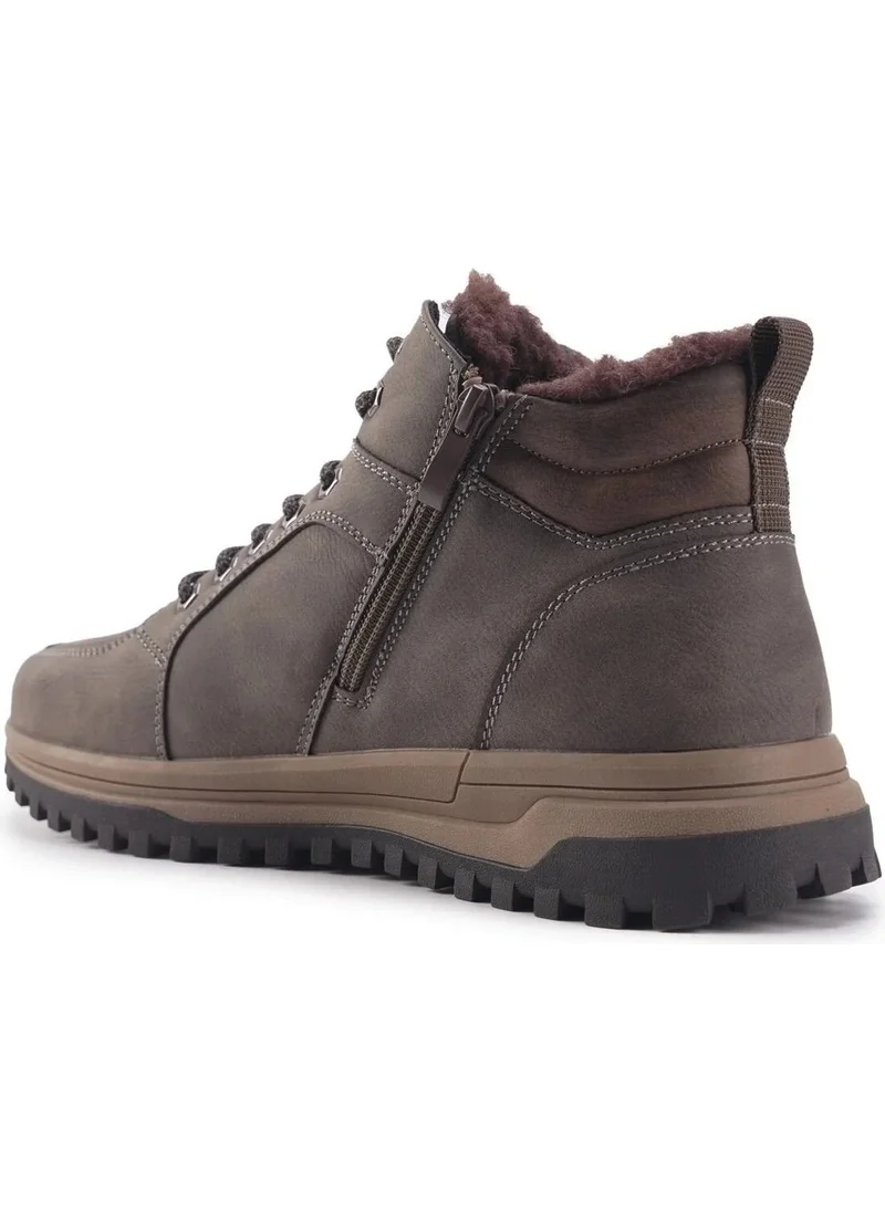 لامبرجاك INT1123K086-KRK Men's Shearling Boots Brown 40 - Brown