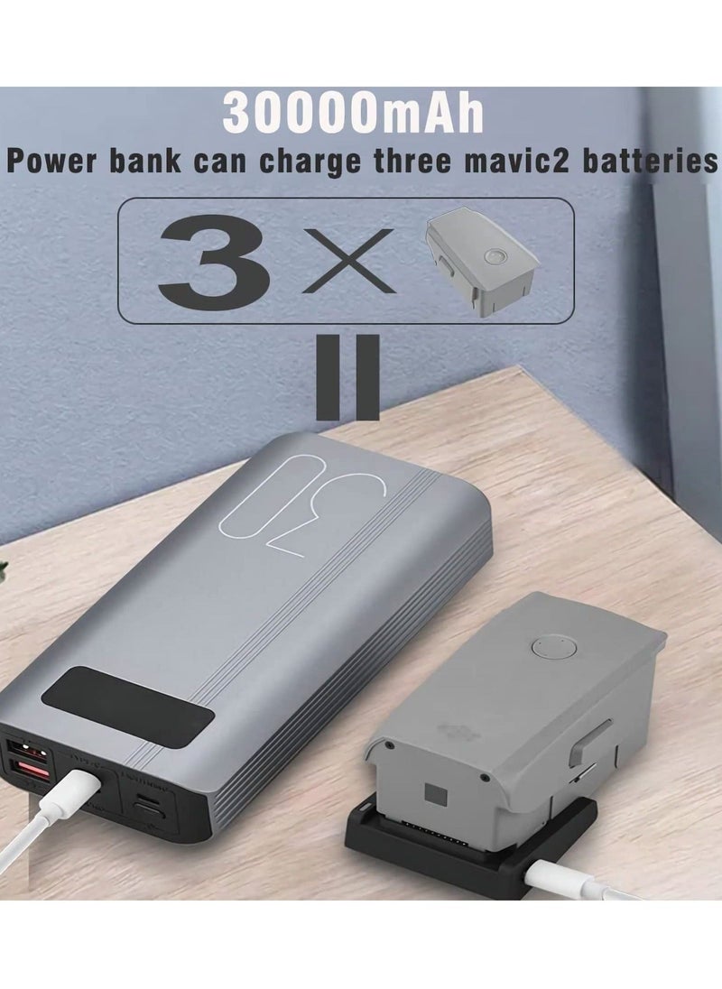 Generic - Mavic Air 2 and Air 2S Charging Hub, Mini Portable Battery Charging with Type-c for DJI Dajiang AIR2 AIR2S Drone, MAKINGTEC UAV Intelligent Flight Battery Accessory Charging. - Image 1