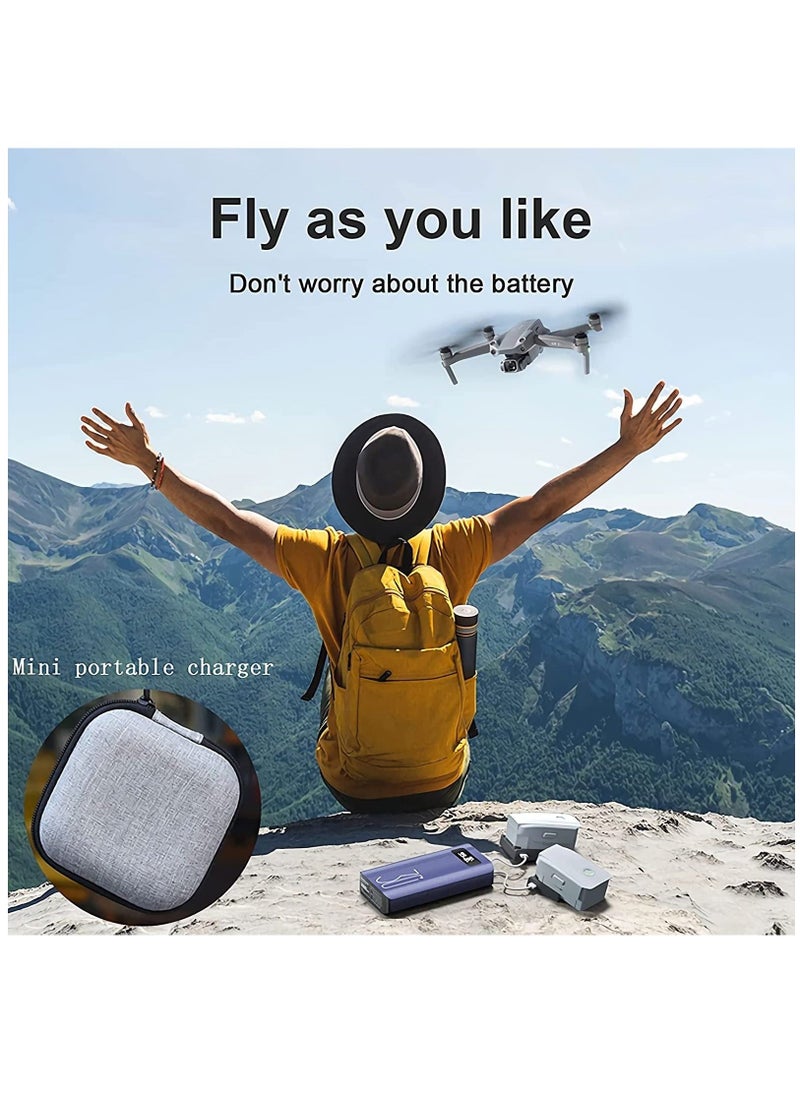 Generic - Mavic Air 2 and Air 2S Charging Hub, Mini Portable Battery Charging with Type-c for DJI Dajiang AIR2 AIR2S Drone, MAKINGTEC UAV Intelligent Flight Battery Accessory Charging. - Image 1