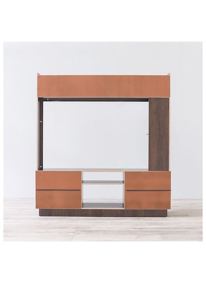 DANUBE HOME Izan TV Cabinet For Up To 55 Inches TV Entertainment Wall Unit Furniture Wooden TV Stand For Living Room Bedroom TV Rack L170xW34.5xH180 cm Rustic/White  - Image 5