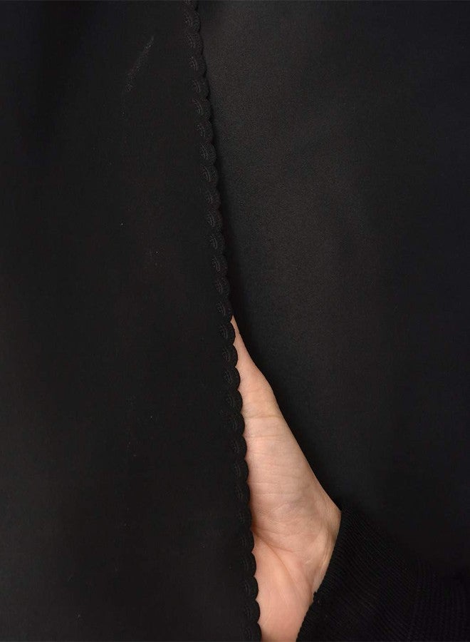 Teanea Heavy-Duty Blackout Bottom Bunk Bed Curtains Privacy Canopy Twin Size for Home Dorm, 2 Panels, Black - Image 5