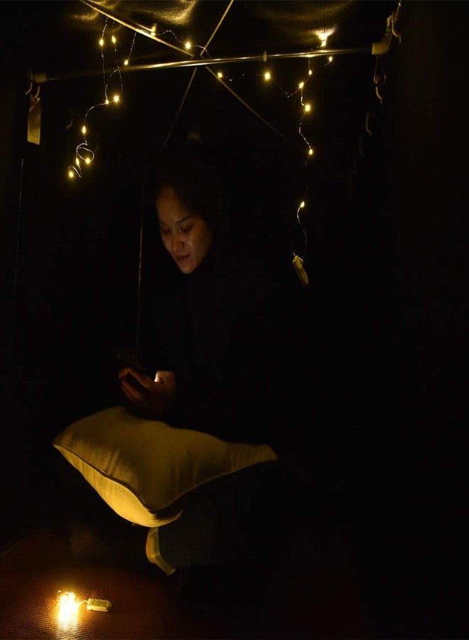 Teanea Heavy-Duty Blackout Bottom Bunk Bed Curtains Privacy Canopy Twin Size for Home Dorm, 2 Panels, Black - Image 4