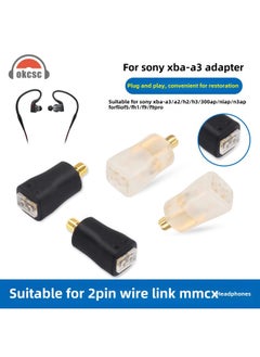 Generic Okcsc MMCX Male To 0.78MM Female Pin Conversion Plug Shure To QDC Integrated Earphone Cable Pin-Color:0.78 Female Base To MMCX Male Transparent  - Image 2