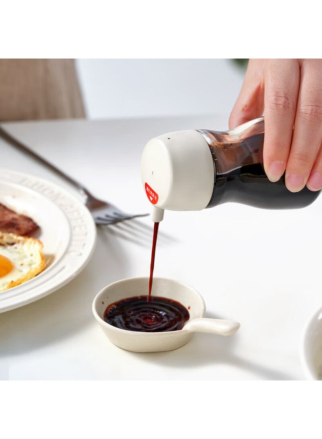 Bdo Glass Oil Bottle Soy Sauce Dispenser Condiment Bottle Vinegar Bottle Leak-proof Table Seasoning Bottle Home Kitchen Restaurant Set 1 Large 1 Small