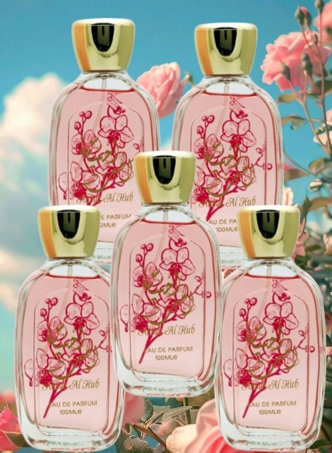 WARD 5 Pieces Ahsas Al Hub Perfume 100ML - Image 1