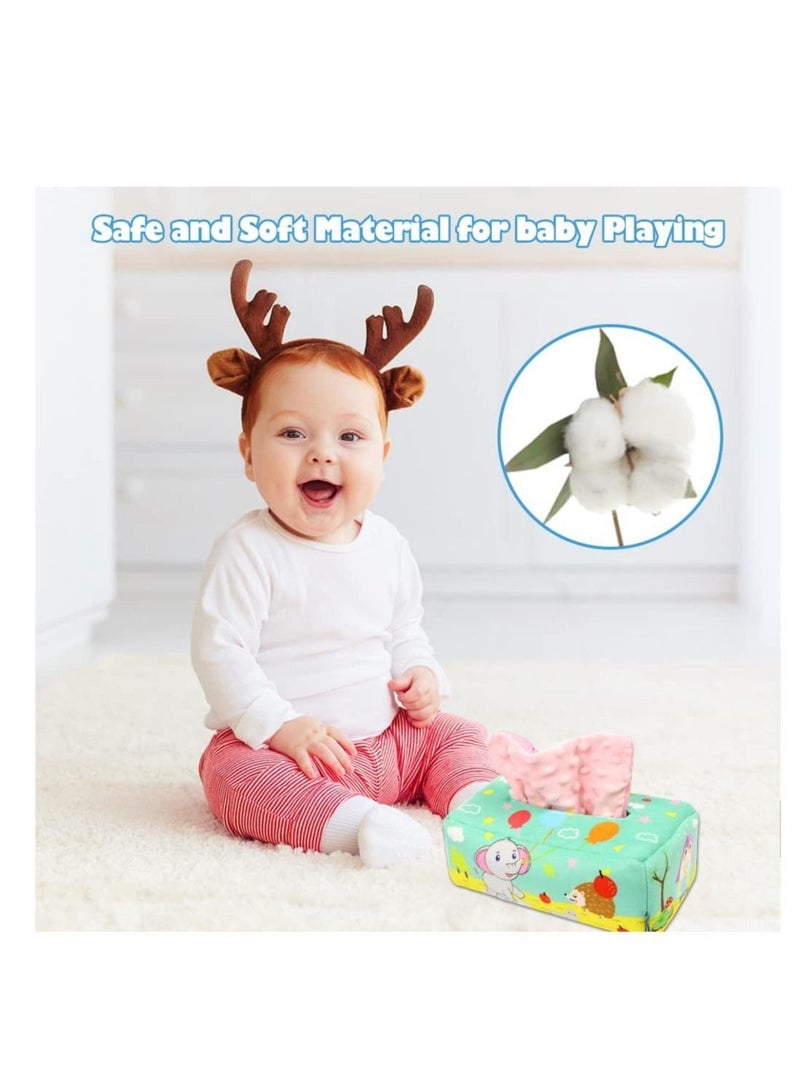 Toy Montessori Intellectual Sensory Soothing Toys Baby Magic Tissue Box for 1-Year-Old Boys Girls Kids Early Learning Toys Baby Gifts  - Image 2