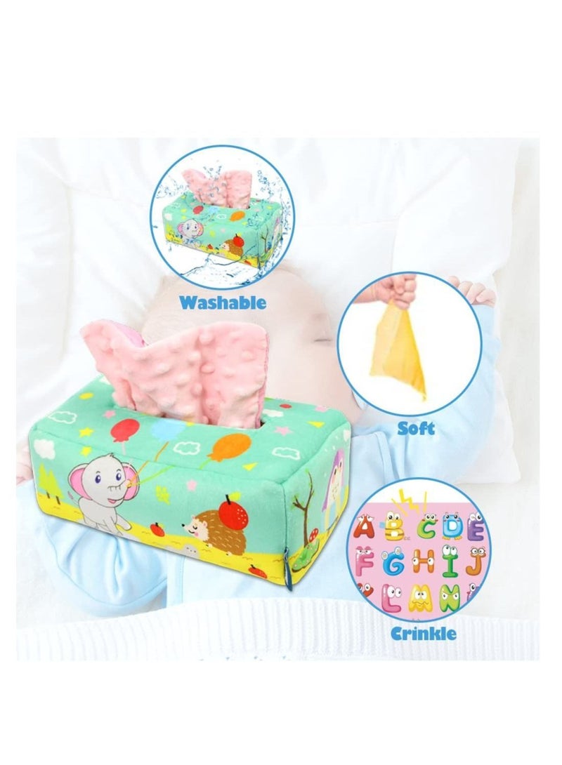 Toy Montessori Intellectual Sensory Soothing Toys Baby Magic Tissue Box for 1-Year-Old Boys Girls Kids Early Learning Toys Baby Gifts  - Image 3